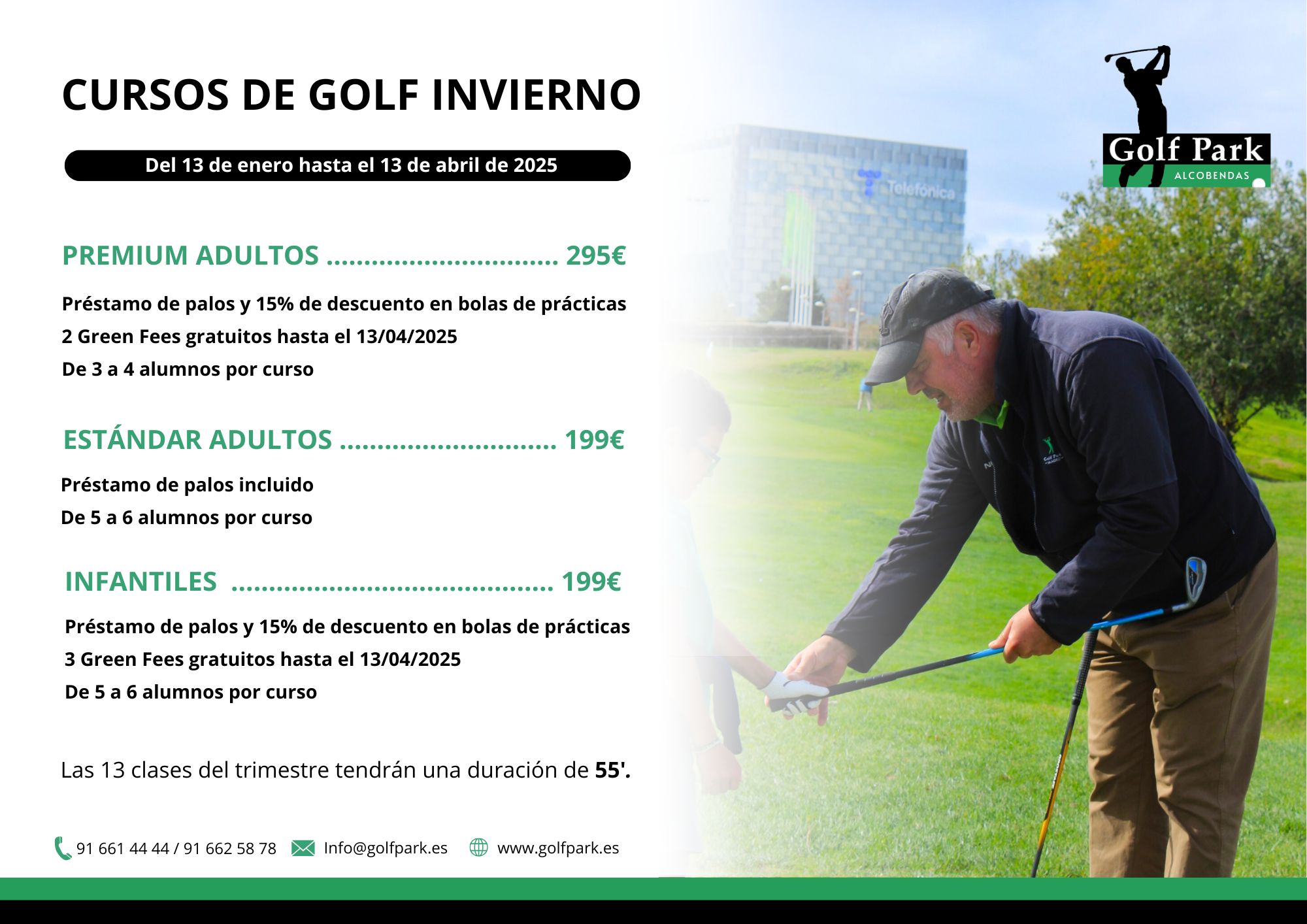 CURSOS DE GOLF DE INVIERNO