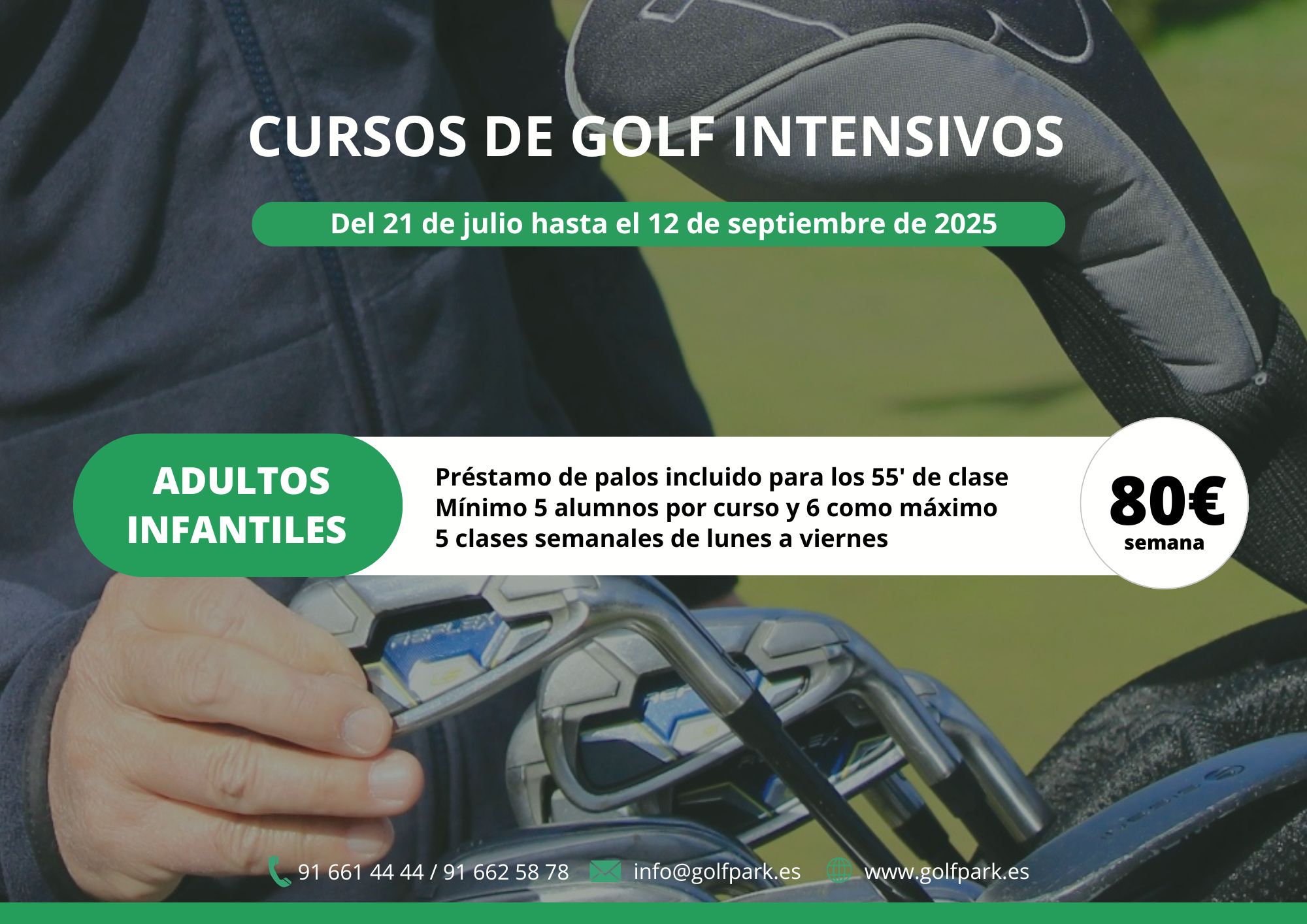 CURSOS DE GOLF DE VERANO
